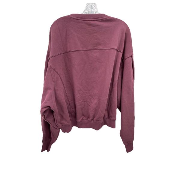 NWT Popflex Brunch Sweater Sweatshirt Merlot Size Small Medium - Picture 3 of 9